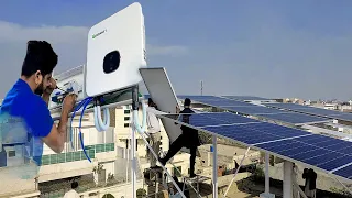 Process of Solar Panel mounting structure making + Installing Wiring + Earth connection Full Process