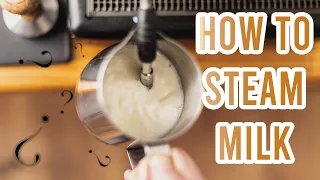 How to steam milk for The Perfect Latte Art | 2 MINUTES VIDEO TUTORIAL