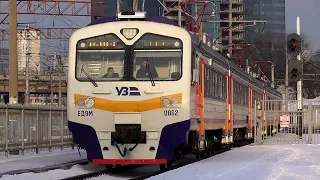 Відправлення та прибуття електропоїзду ЕД9М-0062