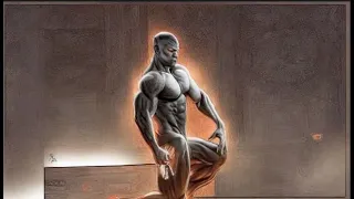 Watch this posing from a parallel world - Bodybuilding art
