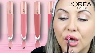 *new* LOREAL GLOW PARADISE LIP BALM-IN-GLOSS REVIEW!!