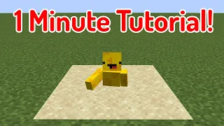 Minecraft: How to Make Quicksand (1 Minute Tutorial!)