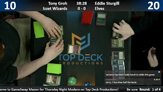 Modern w/ Comentary 2/21/19: Tony Groh (Izzet Wizards) vs. Eddie Sturgill (Elves)