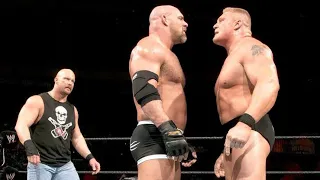 Goldberg VS Brock Lesnar Stone Cold was special guest WWE WrestleMania 20