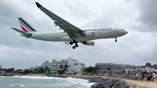 Incredible plane spotting at St Maarten!! Arrivals and departures