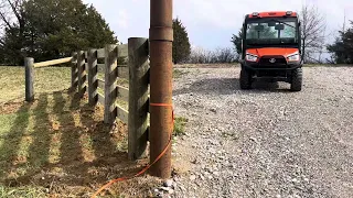 Our new farm entrance gets a new makeover and is ready for a gate.