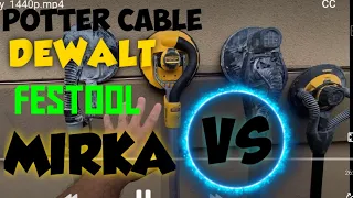 Dewalt vs Mirka vs Festool vs Porter-Cable DRYWALL SANDER.