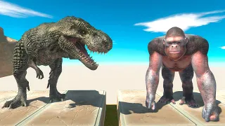 T-Rex vs Goro Who is Faster and Stronger? - Animal Revolt Battle Simulator