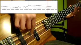 Muse - Hysteria (Bass Cover) (Play Along Tabs In Video)