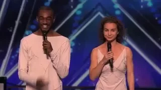 Freckled Sky  Howard Stern Hits Golden Buzzer for Dance Duo   America's Got Talent 2015