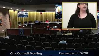 Riverside City Council Meeting December 8, 2020