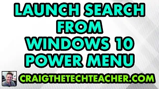 How To Launch Search From The Windows 10 Start Menu Power Menu (2022)