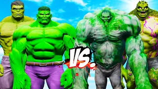 HULK & BIG HULK vs ABOMINATION & HULK ZOMBIE - EPIC SUPERHEROES WAR