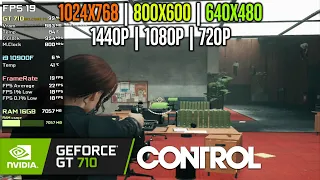 GT 710 | Control - 1440p, 1080p, 768p, 720p, 600p, 480p