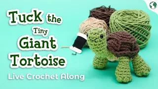LIVE CROCHET ALONG - Tuck the Giant Tortoise - Live Crochet Along Fundraiser