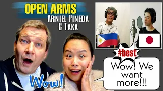 Open Arms- Arnel Pineda &Taka (One Ok Rock) Dutch couple REACTION