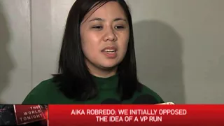 Aika Robredo: We initially opposed the idea of a VP run