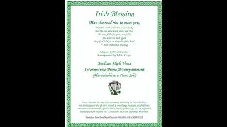Sing along to the Irish Blessing! May the Road Rise to Meet You...Get sheet music in the Description