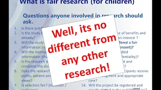 Module 3. Ethics - Ensuring the Ethical Acceptability of A Research Proposal Involving Children