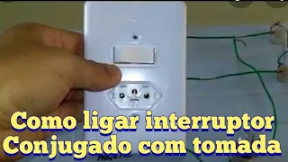 como instalar interruptor conjugado com tomada