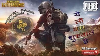 PUBG MOBILE  ! RANK PUSHING SEASON 4 ! HINDI MARATHI ! AG GamingYT Live BADLAPUR-MUMBAI-INDIA