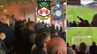 WREXHAM FC V OLDHAM ATHLETIC *VLOG* | 3-0 | PYROS & CARNAGE AS PAUL MULLIN SCORES TWICE 🤯