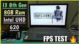 Days Gone Game Tested on Low end pc|i3 8GB Ram & Intel UHD 620|Fps Test 😇|