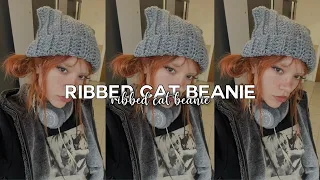 Ribbed Cat Beanie | the perfect first project — DayannasCreations