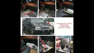 Mercedes Benz C Classe W202 Immobilizer ECU location and Engine ECU location (PMS type).