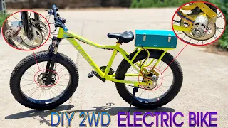 Build a 2WD Electric Bike at home - with Twin 775 Reducer Motor