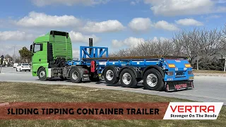 NEW - SLIDING TIPPING CONTAINER TRAILER - 2024
