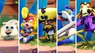 Crash Team Racing Nitro Fueled - All Losing Animations