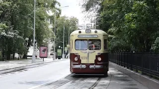 Первый летний Парад трамваев в Москве