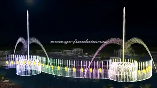 Animation of Multimedia music dancing fountain---GO fountain