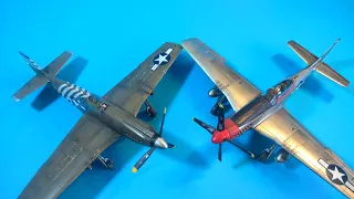 Обзор готовых моделей P-51A & P-51-D15 (ICM scale 1:48)