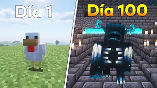 Sobreviví 100 Días en Minecraft Hardcore pero Cada Día Cambio de Forma