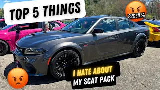 5 Things I Hate About My Dodge Charger Widebody Scat Pack in 2024! 🐝
