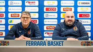 𝘊𝘰𝘯𝘧𝘦𝘳𝘦𝘯𝘻𝘢 𝘚𝘵𝘢𝘮𝘱𝘢 | 𝘗𝘳𝘦-𝘮𝘢𝘵𝘤𝘩 | 𝘍𝘦𝘳𝘳𝘢𝘳𝘢-𝘎𝘢𝘳𝘥𝘰𝘯𝘦𝘴𝘦 | 𝘗𝘭𝘢𝘺𝘰𝘧𝘧 | Ferrara Basket 2018