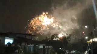 Fireworks display at Johor Bahru on Chinese New Year 2024 highlights