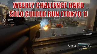 WWZ Aftermath - Weekly Challenge Hard Solo Guided Run - Tokyo 1