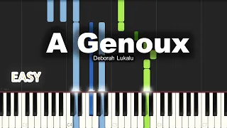 Deborah Lukalu - A Genoux | EASY PIANO TUTORIAL BY Extreme Midi