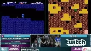 Zelda II: The Adventure of Link race by Simpol and Pro_JN in 1:02:48 - SGDQ 2016 - Part 108