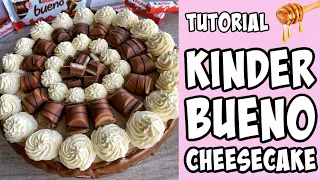 How to make a Kinder Bueno Cheesecake! tutorial #shorts