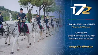 La Fanfara a cavallo della Polizia di Stato in concerto a piazza del Popolo