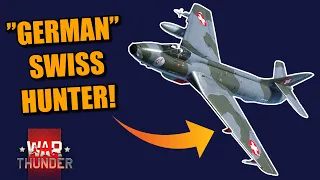 War Thunder GERMAN HUNTER? Flying the Hunter F58 SQUADRON VEHICLE!