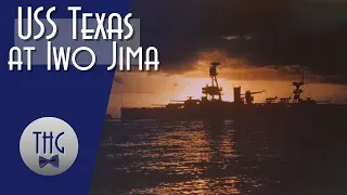 USS Texas at Iwo Jima