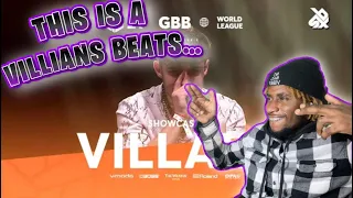 VILLAIN 🇺🇸 GRAND BEATBOX BATTLE 2021:WORLD LEAGUE | WILDCARD RUNNER UP SHOWCASE REACTION!!