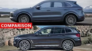 2018 Porsche Cayenne vs 2018 BMW X3 SUV Comparison - INTERIOR, EXTERIOR, DRIVE