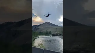 CH-47D fighting the Moose fire in Salmon Idaho.  Operated by Billings Flying Service.