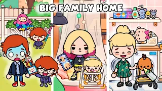 A Big Family Got A New "Big Family Home" | Day Routine | Toca Boca Update OUT NOW | Toca Life World